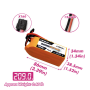CNHL MiniStar 1800mAh 14.8V 4S 120C(max 200C) Lipo Battery with XT60 Plug
