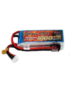 GENS ACE 1800mAh 25C 4S 14.8V LiPo Battery with deans connector