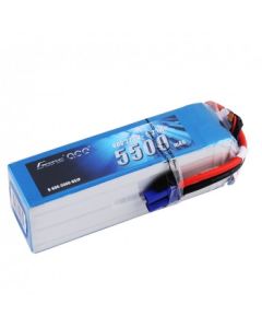 Gens ace 5500mAh 22.2V 60C 6S1P Lipo Battery EC5 Connector