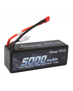 Gens ace 5000mAh 14.8V 50C 4S1P HardCase Lipo Battery14# with Deans Plug