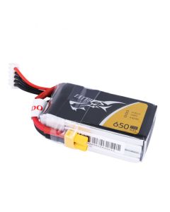 Tattu 650mAh 4S1P 75C 14.8V Lipo Battery Pack with XT30 connector