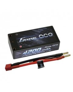 Gens ace 4200mAh 7.4V 60C 2S2P HardCase Lipo Battery Pack 29# Deans Connector