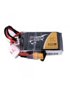 Tattu 450mAh 7.4V 75C 2S1P Lipo Battery Pack with XT30 plug (short)