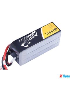 Tattu 7000 mah 6s 25c lipo battery pack with xt60 connector