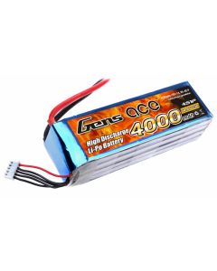 Gens ace 4000mAh 14.8V 25C 4S1P Lipo Battery Pack with XT60 connector