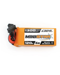 CNHL MiniStar Series 1300mAh 6S 120C LiPo Battery with XT60 Plug for FPV Drones
