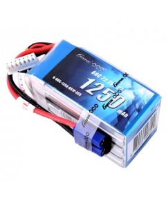 Gens Ace 1250mAh 22.2V 60C 6S1P Lipo Battery Pack with EC3 Plug