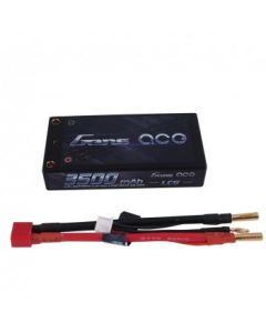 Gens ace 3500mAh 7.4V 60C 2S1P HardCase Lipo Battery Pack 58# with 4.0mm bullet to Deans plug