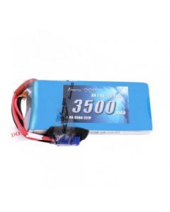 Gens ace 3500mAh 7.4V RX 2S1P Lipo Battery Pack with Ec3 and servo connector