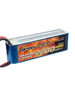 Gens ace 2200mAh 11.1V 25C 3S1P Lipo Battery Pack with deans connector