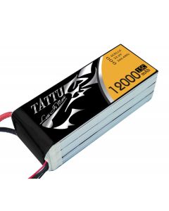 TATTU 12000mAh 22.2V 15c 6S1P Lipo Battery Pack with EC5 connector