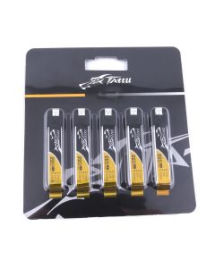 Tattu 220mAh 3.7V 45C 1S1P  Lipo Battery with PHR 2.0 Plug (5pcs)