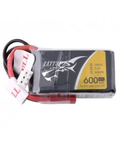 Tattu 600mAh 7.4V 45C 2S1P Lipo Battery with JST-SYP Plug