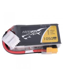 Tattu 1050mAh 14.8V 75C 4S1P Lipo Battery Pack with XT60 plug