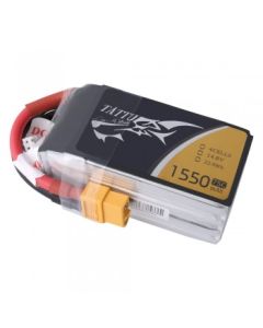 Tattu 1550mAh 4S1P 14.8V 75C Lipo Battery with XT60 Plug