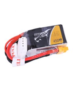 Tattu 450mAh 11.1V 75C 3S1P Lipo Battery Pack with XT30 plug