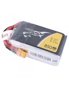 Tattu 850mAh 14.8V 75C 4S1P Lipo Battery with XT30 Connector