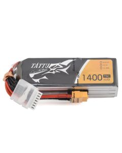 Tattu 1400mAh  6S1P 22.2V 75C Lipo Battery Pack With XT60 Connector