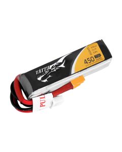 Tattu 450mAh 11.1V 75C 3S1P Lipo Battery Pack with XT30 plug (L)