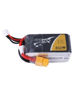    Tattu 850mAh 14.8V 75C 4S1P Lipo Battery Pack (XT60)