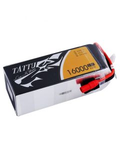 Tattu16000mAh 6S 25C 22.2V Lipo Battery Pack with Xt90 connector