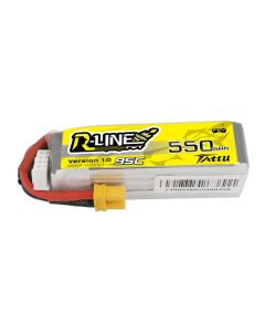 Tattu R-Line 550mAh 11.1V 95C 3S1P Lipo Battery Pack With XT30 Plug