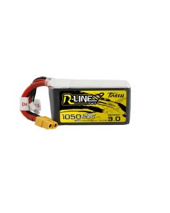 Tattu R-Line Version 3.0 1050mAh 22.2V 120C 6S1P Lipo Battery Pack with XT60 Plug