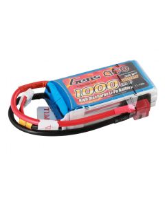 Gens Ace 1000mAh 11.1V 25C 3S1P Lipo Battery Pack With Deans Connector