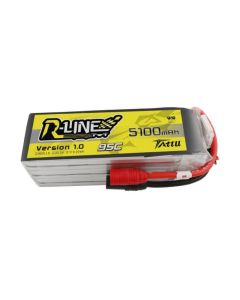 Tattu R-Line 22.2V 5100 mah 6S 95C FPV Lipo Battery