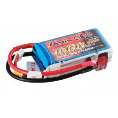 Gens Ace 1000mAh 11.1V 25C 3S1P Lipo Battery Pack With Deans Connector